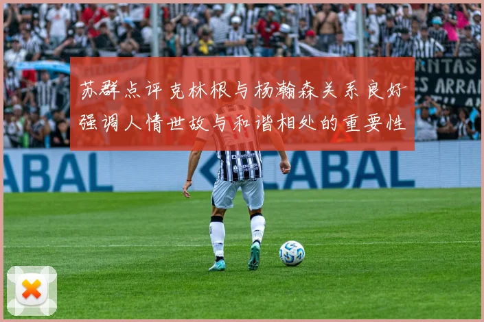 苏群点评克林根与杨瀚森关系良好强调人情世故与和谐相处的重要性